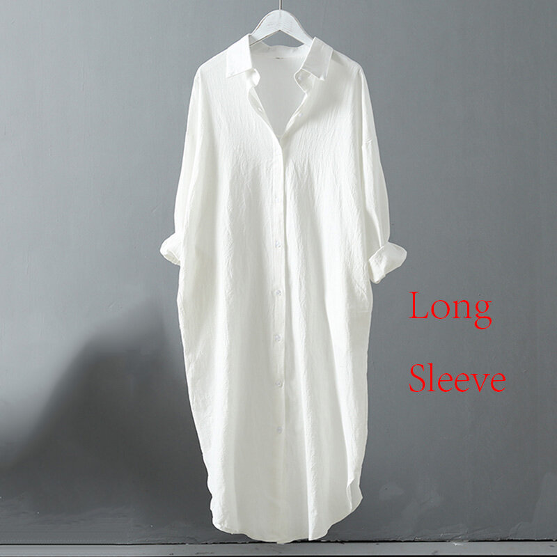 女性用長袖ブラウス,無地の白いシャツ,カジュアルでルーズなフィット感,高品質,秋用,コレクション100%