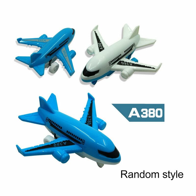 Nieuwe A380 Pull Back Vliegtuigen Slip Vallen Baby Speelgoed Kleine Vliegtuigen Voor Kinderen Gift