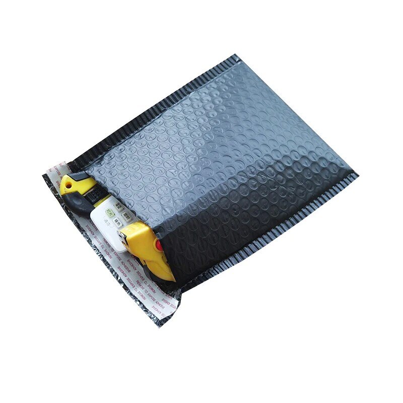 버블 봉투 블랙 버블 메일러, 패딩 봉투, 선물 포장 안감 자체 밀봉 가방, 18x20cm, 50 개