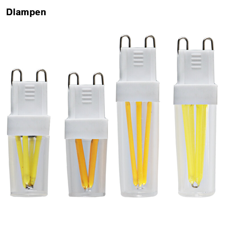 Ampoule Led Filament Light G9 110v 220v Dimmer 2W 3W Glass Candle Spotlight Dimmable COB Lamp Super Bright Replace Halogen Bulbs