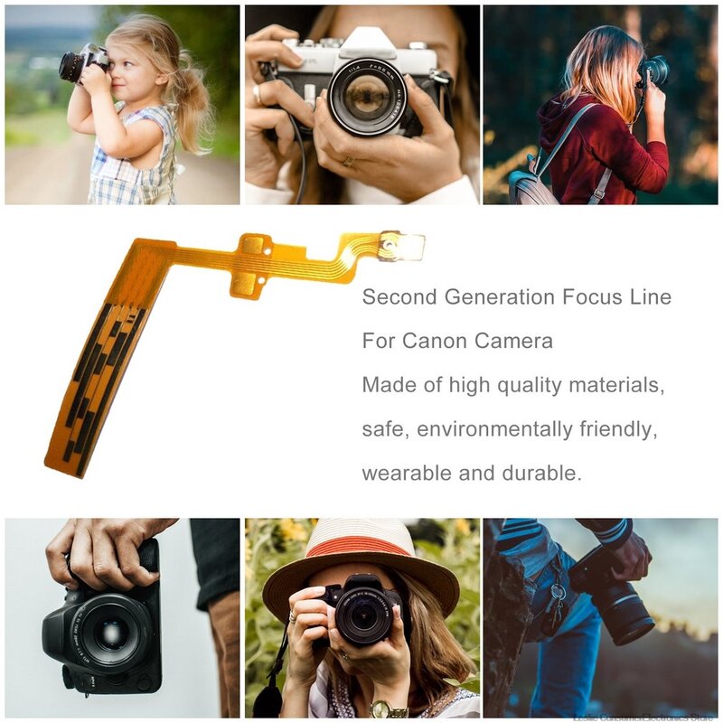 Pièces de rechange pour Canon EF-S 18-55mm F3.5-5.6 IS 18-55 II objectif Focus brosse électrique câble flexible la deuxième génération II