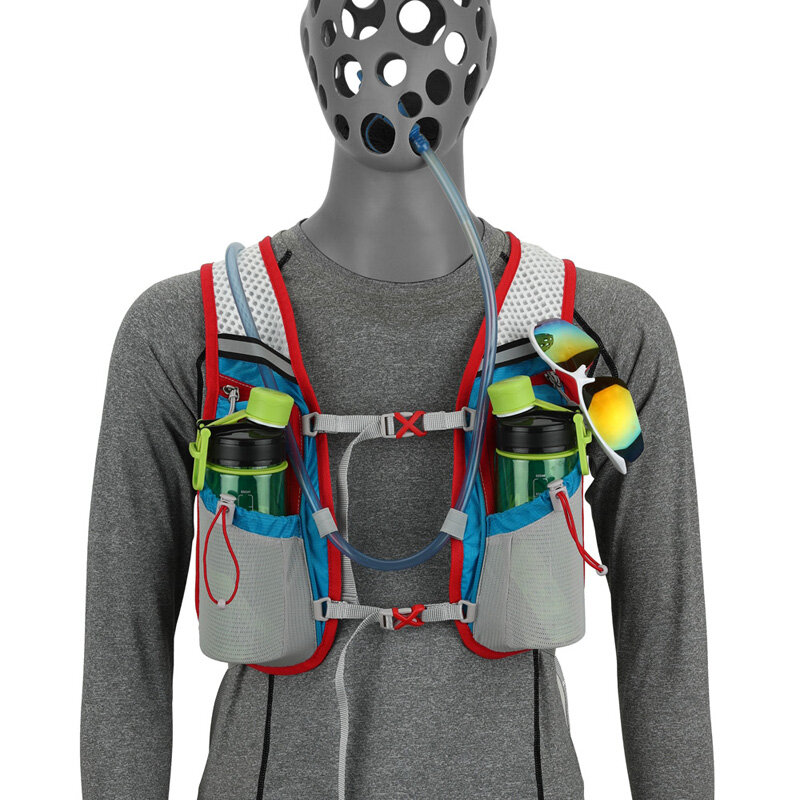 INOXTO-mochila ultraligera de 8 litros, bolsa de agua para correr, Maratón, bicicleta, con bolsa de agua de 1,5 litros