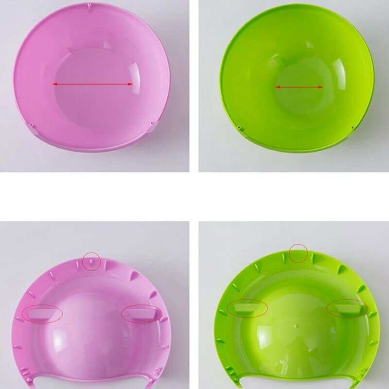 Творческий Ленивый закуска круглая чаша пластиковая коробка для хранения еды для перекуса чаша Съемная двойная тарелка для фруктов для «ле...