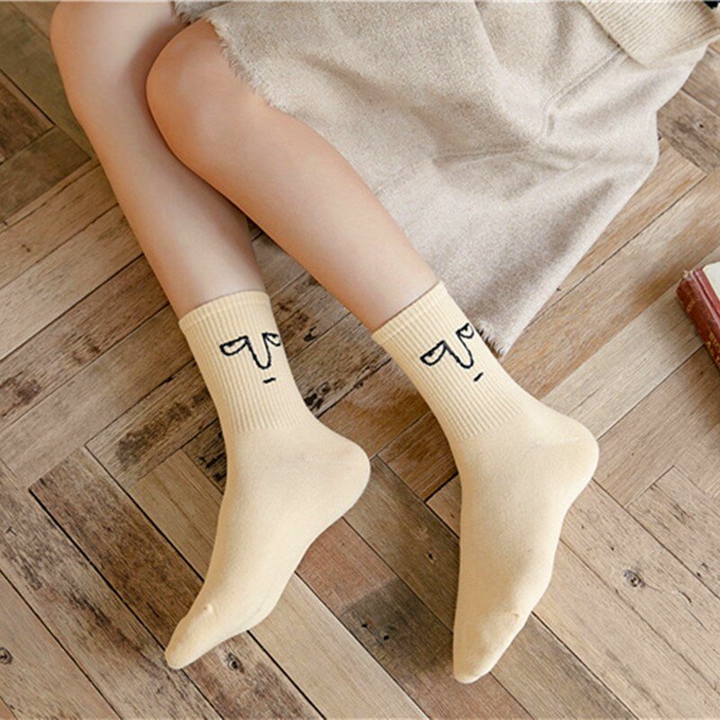 1 пара, корейские Смешные Женские носки в стиле Харадзюку