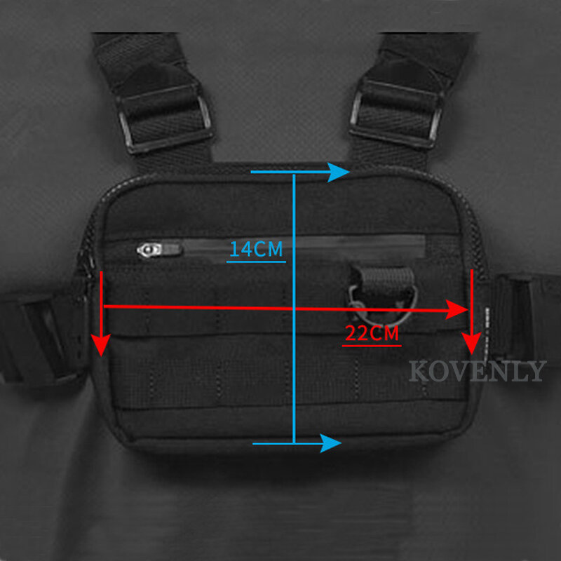 New Chest Rig Men Bag Casual Function Outdoor Style Chest Bag Small Tactical Vest Bags Streetwear For Male Waist Bags Kanye