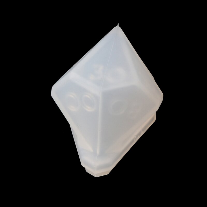 Molde de silicona para juego de dados, 7 formas, forma triangular cuadrada