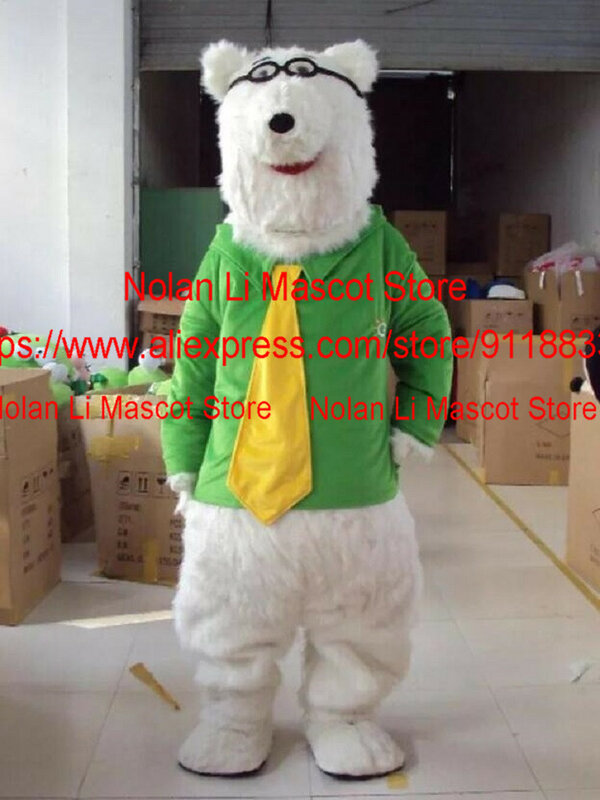 귀여운 북극곰 마스코트 코스튬 만화 캐릭터 롤 플레잉 가장 무도회 광고 게임, 성인 사이즈 재미있는 선물, 인기 판매 1240