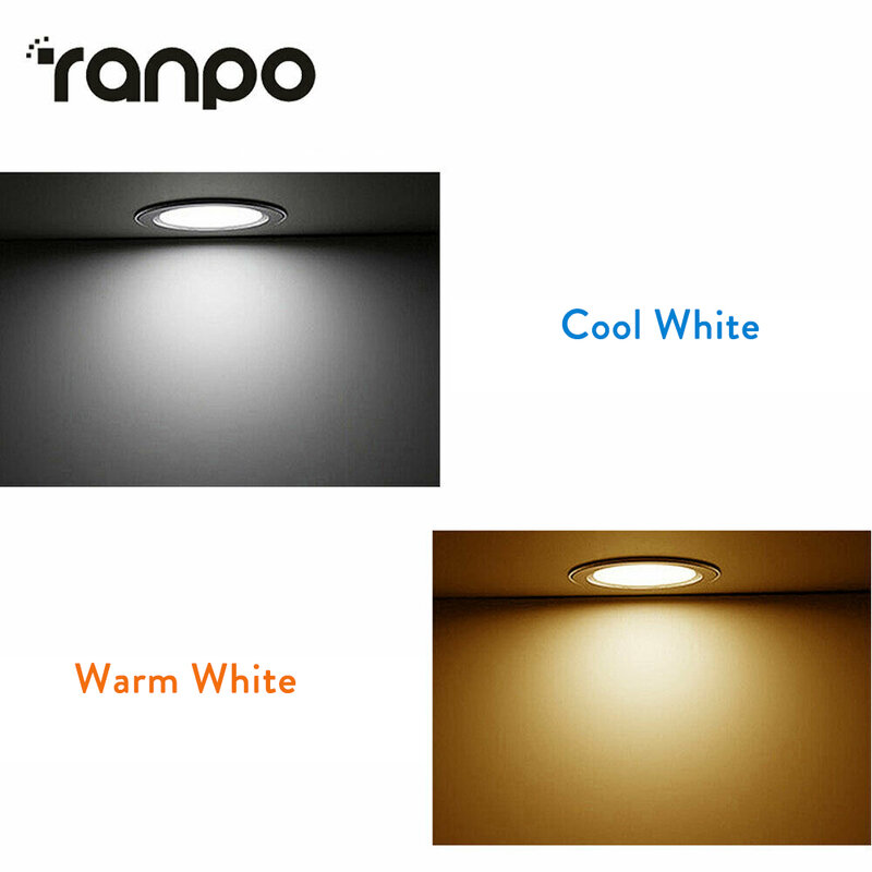 مصباح سقف LED ، مصباح سقف مجوف ، أبيض بارد ، دافئ ، فائق السطوع ، للمنزل ، غرفة النوم ، المطبخ ، AC 220V ، 15W