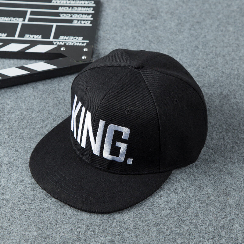 Cappelli da Baseball ricamati in 3D King and Queen coppie cappellini Snapback cappelli piatti stile Hip Hop taglia regolabile