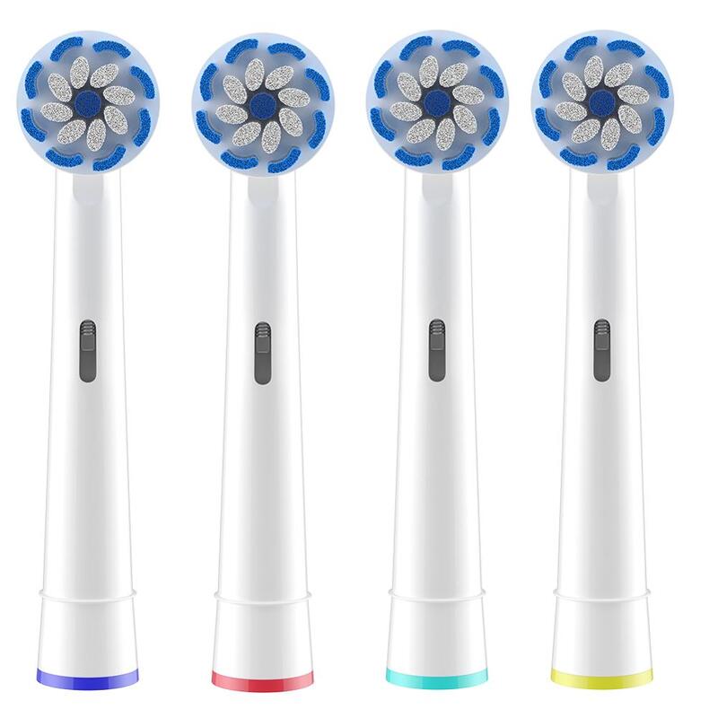 4PCS Sensitive Gum Care Toothbrush Heads For Oral B Braun Toothbrush Head Advance Power/Pro Health/Triumph/3D Excel