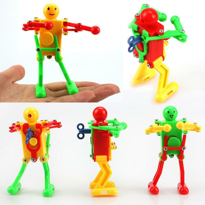 Windup robô dançarino menino brinquedos multicolorido primavera clockwork dançarino andando dança robô parceiro bebê crianças brinquedo educativo