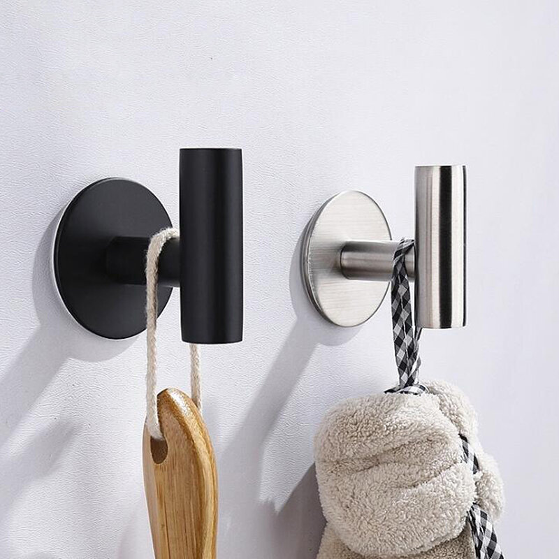 Stainless Steel Silver Bathroom Hardware Set Towel Rack Toilet Paper Holder Towel Bar Hook Bathroom Accessories