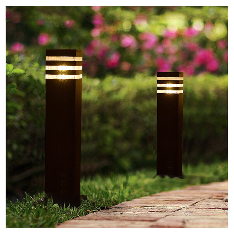 60センチメートル屋外led芝生ランプ近代的な中庭の別荘公園風景ライト防水芝生ボラード照明器具