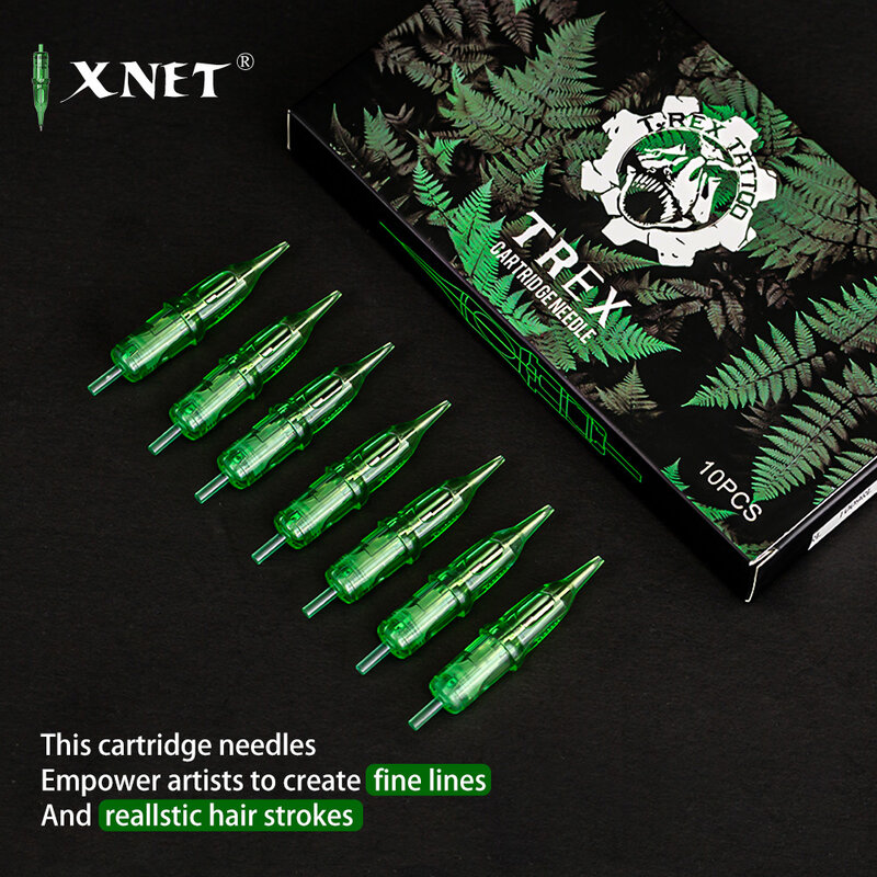 XNET TREX 20pcs Sterile Safety Tattoo Cartridge Needles For Tattoo Rotary Pen Round Liner Supplies 1rl 3rl 5rl 7rl 9rl 11rl 14rl