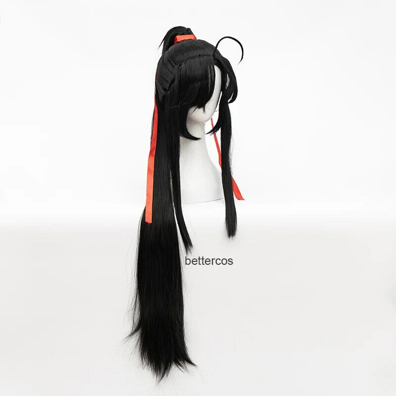 Anime Mo Dao Zu Shi arcymistrz demonicznej uprawy Wei Wuxian peruka do Cosplay żaroodporne włosy peruki + czapka z peruką