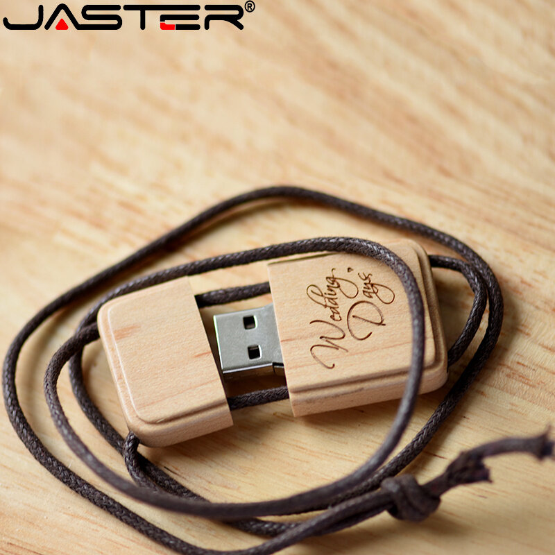 Chiavetta USB 128 in legno da 2.0 GB LOGO gratuito 64GB Pen Drive 32GB Memory Stick in acero 16GB regali di nozze U disco 8GB 4GB fotografia