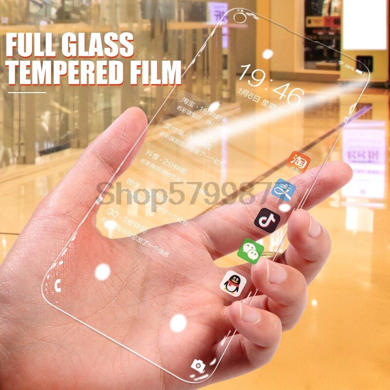 Vidrio de protección 9D para Huawei honor View 20 30 20S 30S, Protector de pantalla templado para Honor 30 20 10 Lite 10i 20i, película de vidrio