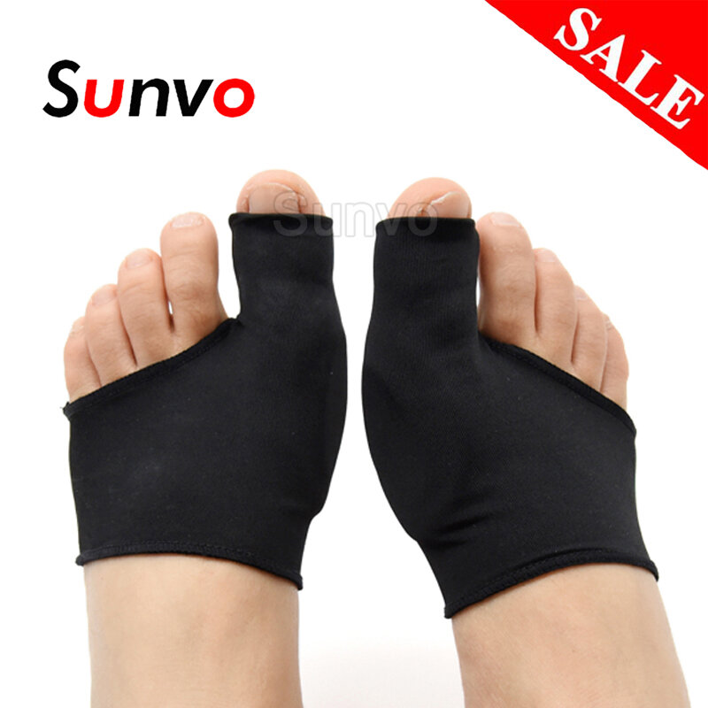 Sunvo ซิลิโคนเจล Hallux Valgus Care Pads สำหรับ Bunion Orthopedic ถุงเท้า Toe Separator Correction เท้าปวดบรรเทาแขนแทรก