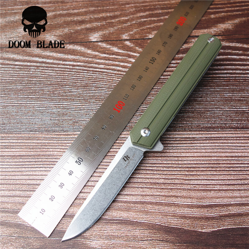 175mm 100% D2 cuchillo plegable con rodamiento de bolas cuchillo G10 cuchillo para acampar al aire libre cuchillo de caza senderismo pesca EDC herramienta de mano