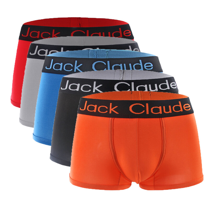 Male Underwear Short Boxers Man Panties Plus-Size Mens Soft Homewear Breathable Boxershorts U-Convex Design Boxer 5pc/Lot