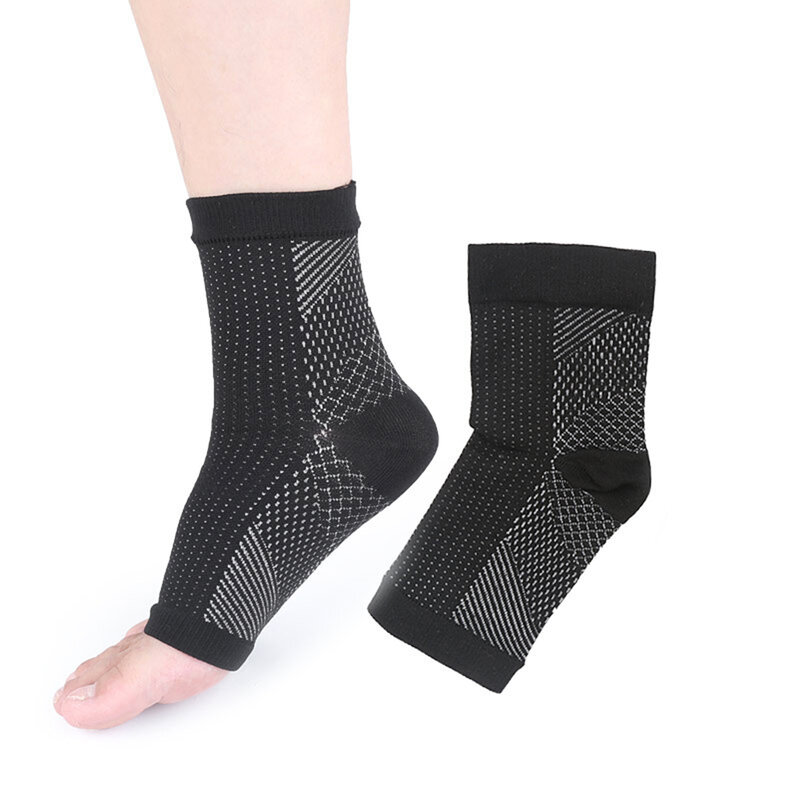 Anti-fadiga tornozelo cinta meia, dor alívio meias, apoio do tornozelo, apoio do pé, esporte, corrida, ioga, 1 par