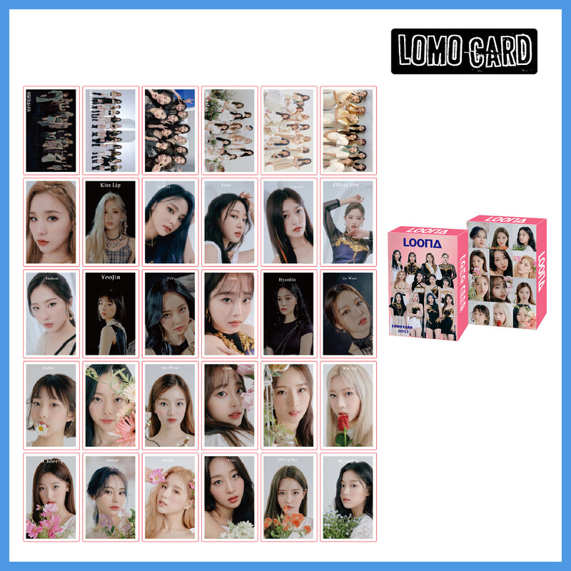 30 Buah/Set Kartu Album Foto HD Kualitas Tinggi Kartu LOONA Lomo Kpop