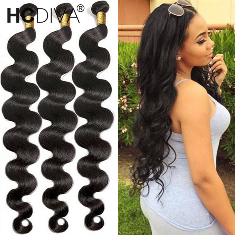 Body Wave Brazilian Bundles 100% Remy Long Human Hair Extensions For Women 1/3/4/pcs Bodi Wave Bundles Human Hair Extensions
