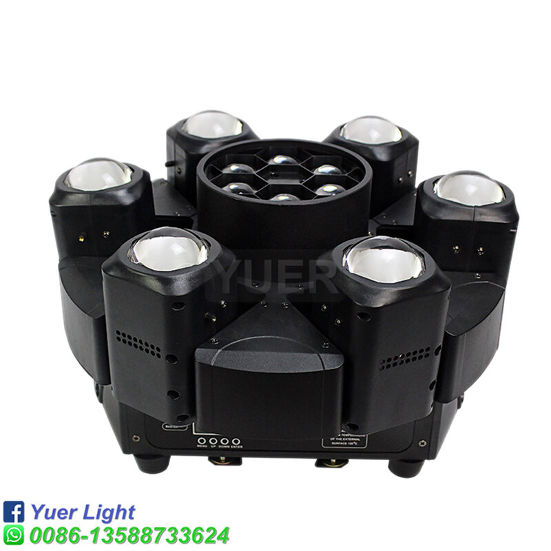 Led 6 Hoofd Bee Eye Smart Beam Moving Rgbw 4IN1 11/16/23/44CH DMX512 Stage Licht dj Led Moving Head Beam Light Music Party Disco