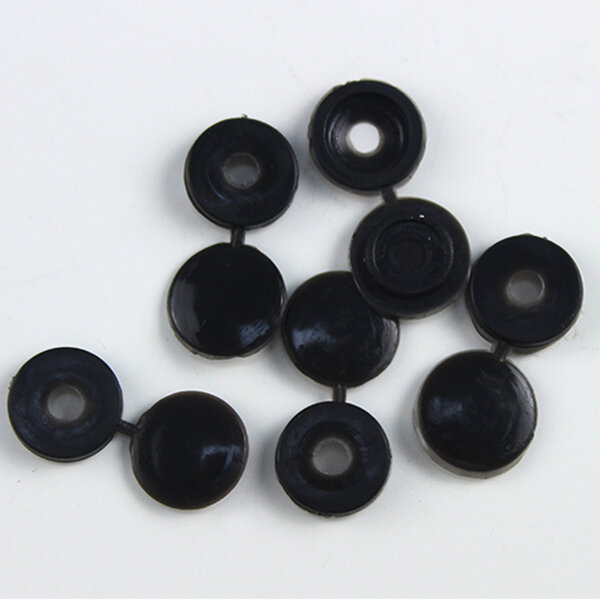 screw cap cup washer hinged cover black ( pack of 50 )