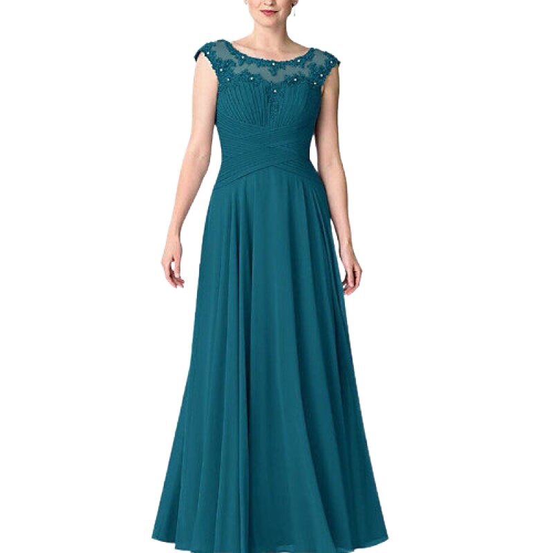 Vestido de sastrería para madre, color turquesa, personalizado