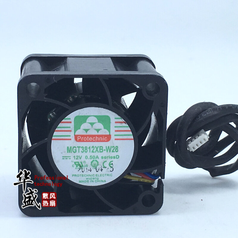 New 12V 0.50A MGT3812XB-W28 3828 3cm double ball gale volume cooling fan