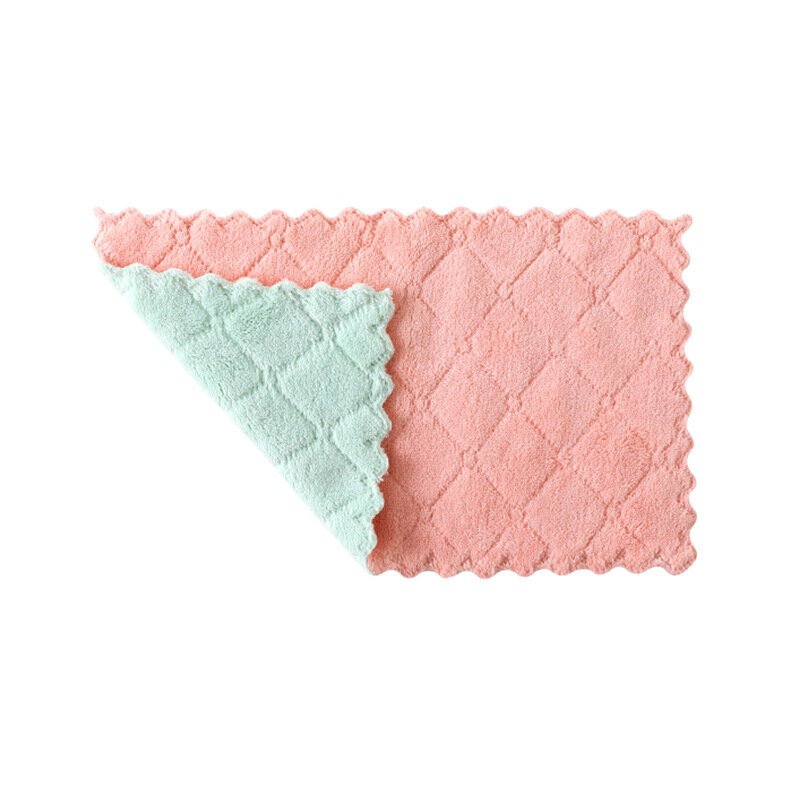 Water Absorbent Dishcloth Thickened Wipes Microfiber Tablecloth Kitchen Accessories Tools Towel Cleaning Cloth