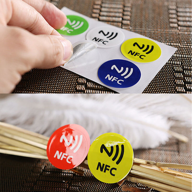 1 шт. Водонепроницаемый ПЭТ Материал NFC наклеек Смарт Ntag213 теги для всех телефонов