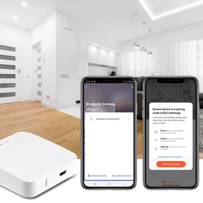 Hub wi-fi para automação residencial, com bluetooth, gateway smart life, para casa, sistema de controle inteligente, aplicativo remoto