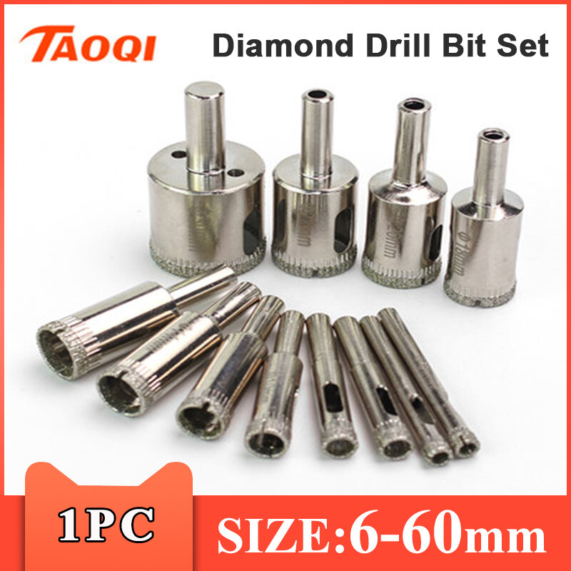 1PC Diamond Coated Drill Bit 6-60mm for Tile Marble Glass Ceramic Hole Saw Drill Diamond Core Bit