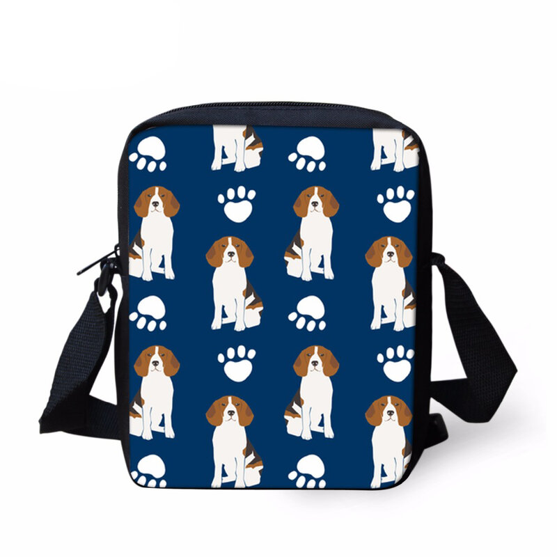 FORUDESIGNS Messenger Bag donna Tote Bag Small Beagles Pet Dog stampato borse a tracolla da donna per ragazze borsa a tracolla sac a main