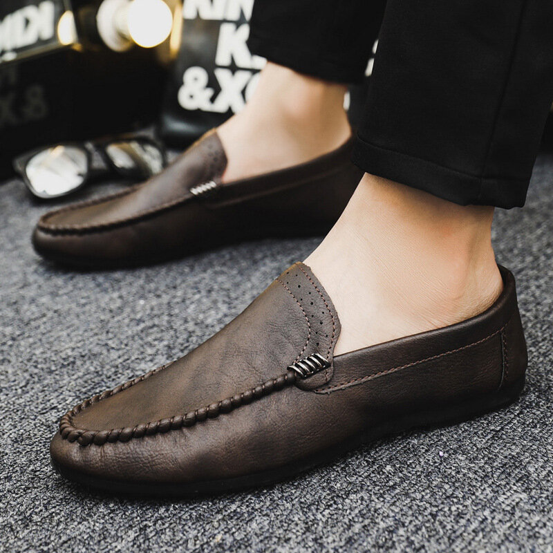 Nova moda verão sapatos casuais confortáveis mocassins para homens sapatos de conforto marca moda plana mocassins