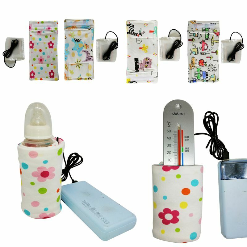 USB شحن الوليد مدفأة زجاجة الطفل المحمولة في الهواء الطلق الرضع الحليب زجاجة تستخدم في الرضاعة غطاء ساخن الطفل التمريض حقيبة معزولة حراريًا الرعاية