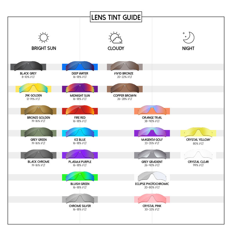 B심보 교체 렌즈-오클리 밸브 새로운 2014 선글라스 편광-다양한 옵션