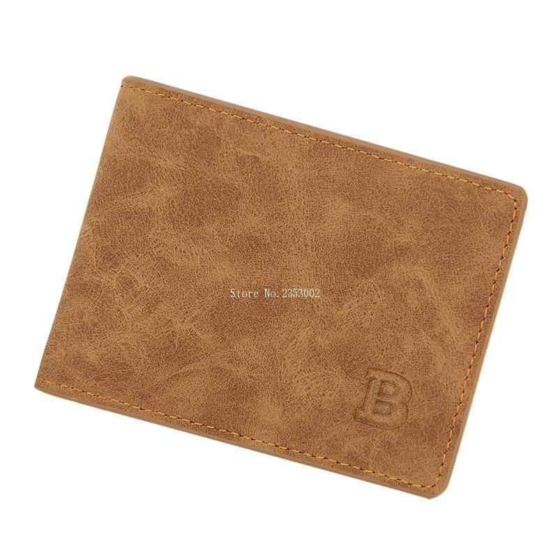 Blevolo Men Wallets Small Money Purses Wallets Design Dollar Price Top Men Thin Wallet with Coin Bag Certificate Wallet