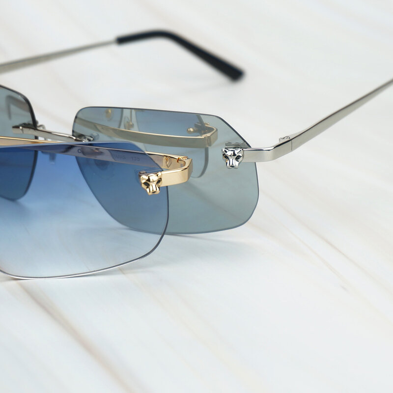 Rétro Carter lunettes de soleil pour hommes léopard lunettes de soleil femmes mode lunettes de soleil cadre pour extérieur voyage décoration nuances
