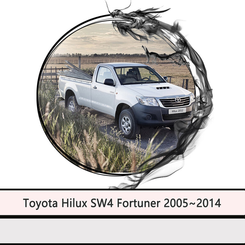 Guardabarros con solapa para Toyota Hilux SW4 Fortuner AN10 AN20 AN30 AN50 AN60 2005 ~ 2014, accesorios de cubierta