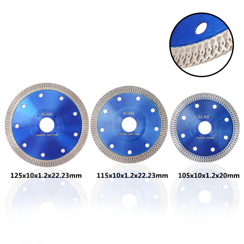 CMCP-disco de hoja de sierra de diamante para amoladora angular, discos de corte de 105/115/125mm, azulejos de porcelana, cerámica, granito y mármol