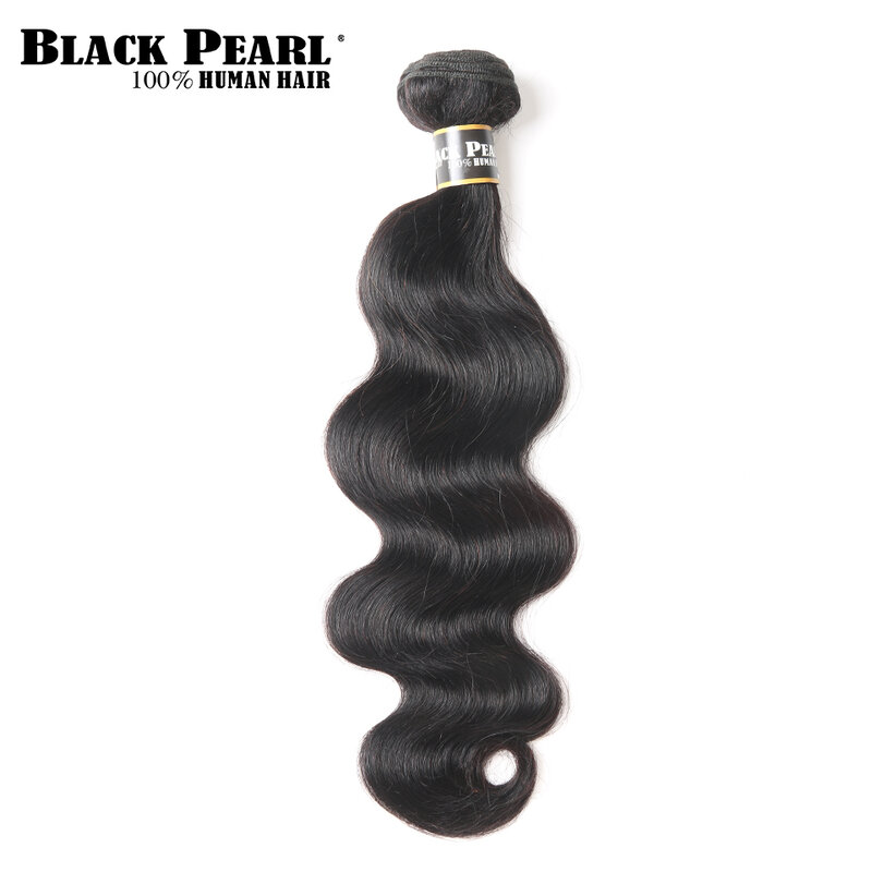 Black Pearl Pre-Colored  Human Hair Bundles Remy Hair Extension 1 /3 Bundle  Body Wave Hair Weaving 100g