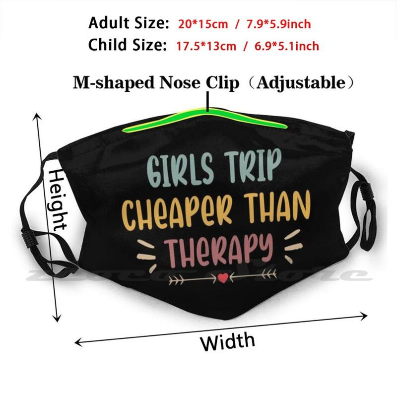 Viaje para niñas más barato que terapia, camisa de viaje para niñas, camisa Power para niñas, camisa de fin de semana para niñas, filtro lavable con patrón personalizado