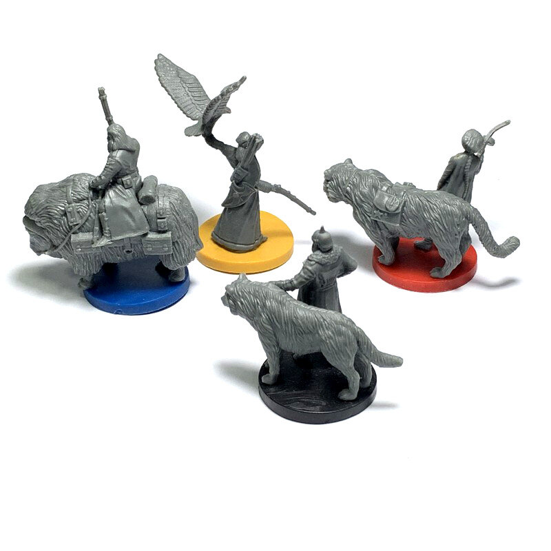 BIXE 4 pçs/set Maravilhosas Miniaturas Masmorras & Dragon Com Espada D & D Jogo de Tabuleiro de Guerras Figuras Modelo de Soldados de Role Playing