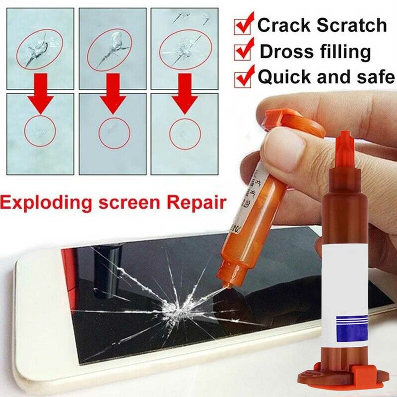 Easy Apply LCD Glass UV Glue Repair Anti Dust Transparent Phone Touch Screen Office Practical Liquid Optical Clear Adhesive