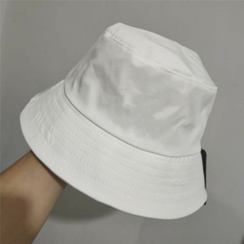 Unisex Cotton Bucket Hats Women Branded Sunscreen Panama Hat Men Pure Color Sunbonnet Fedoras Outdoor Fisherman Hat Beach Cap