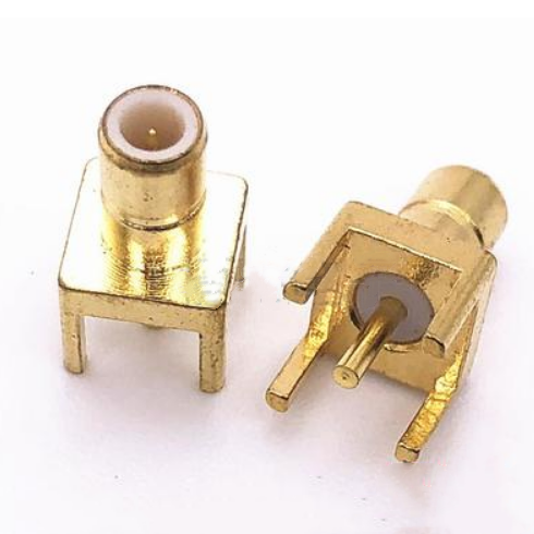 2 Buah Konektor Adaptor Koaksial RF Dudukan Panel PCB SMB Male