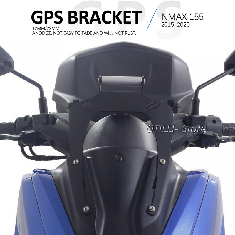 Support de plaque de Navigation GPS pour moto et smartphone, adapté pour Yamaha NMAX N MAX nmax N-MAX 155 125 2015 2020 2019